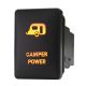 Toyota Push Switch CAMPER POWER 965O dual LED amber ON-OFF
